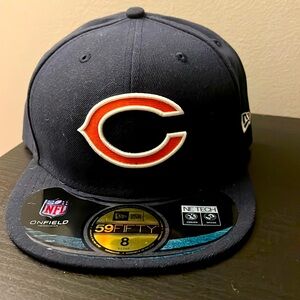 Chicago Bears fitted hat, size 8, 63.5 cm.